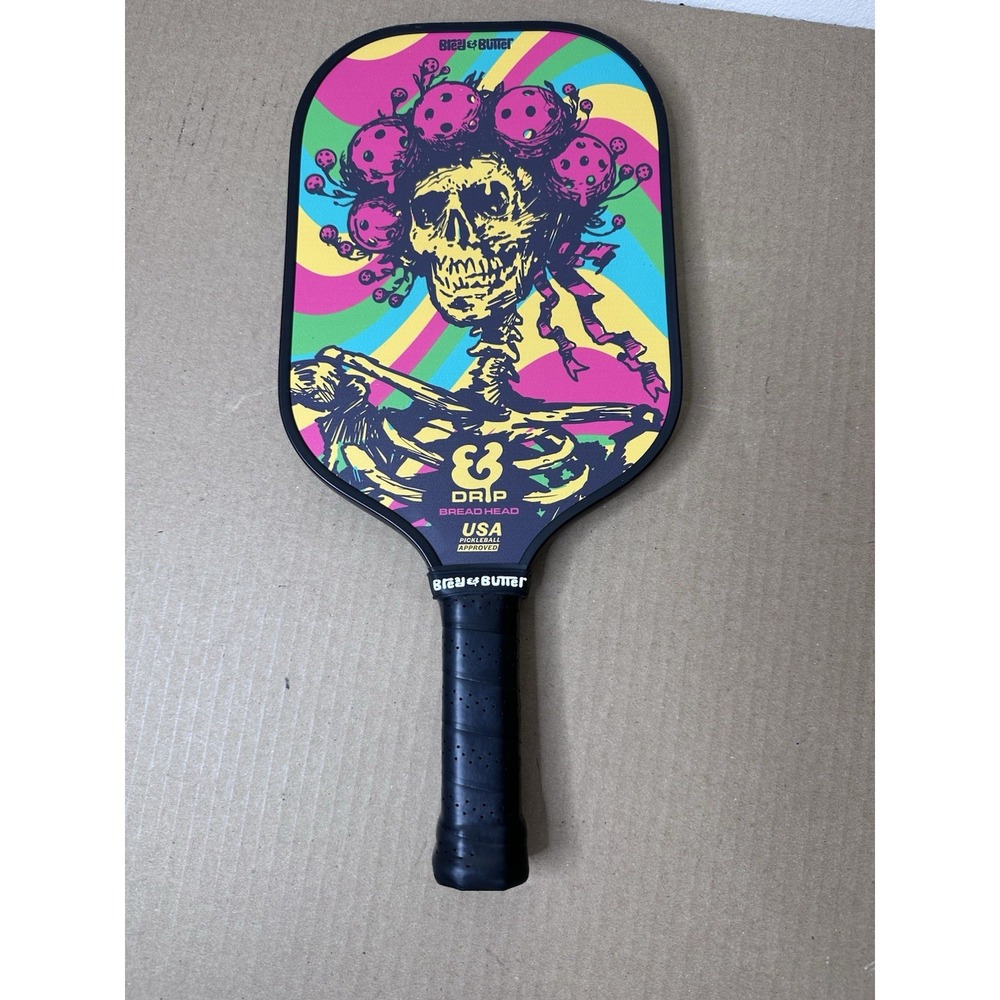Bread & Butter Grateful Dead Head Drip Bread Head Pickleball Paddle USA Approved